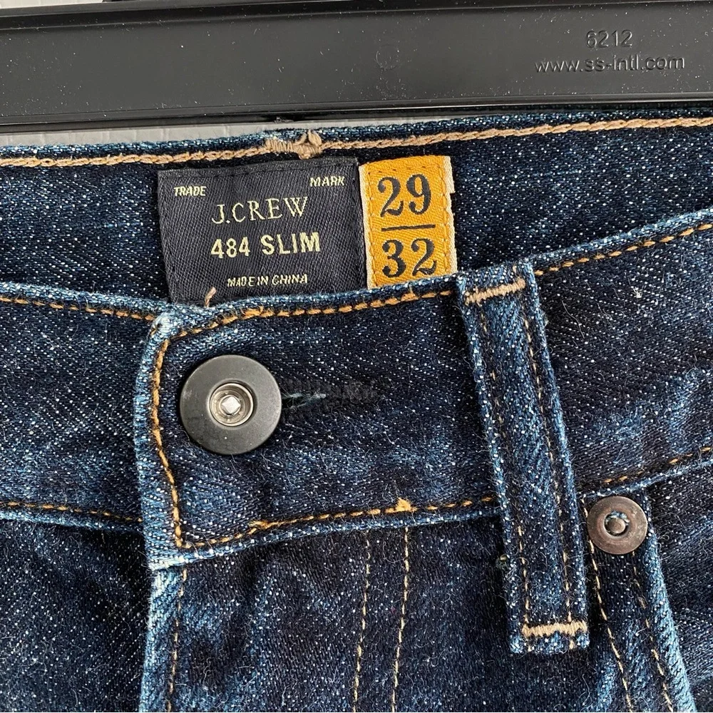 J Crew Men’s Jeans 484 Slim Dark Wash, Size 29 x 32